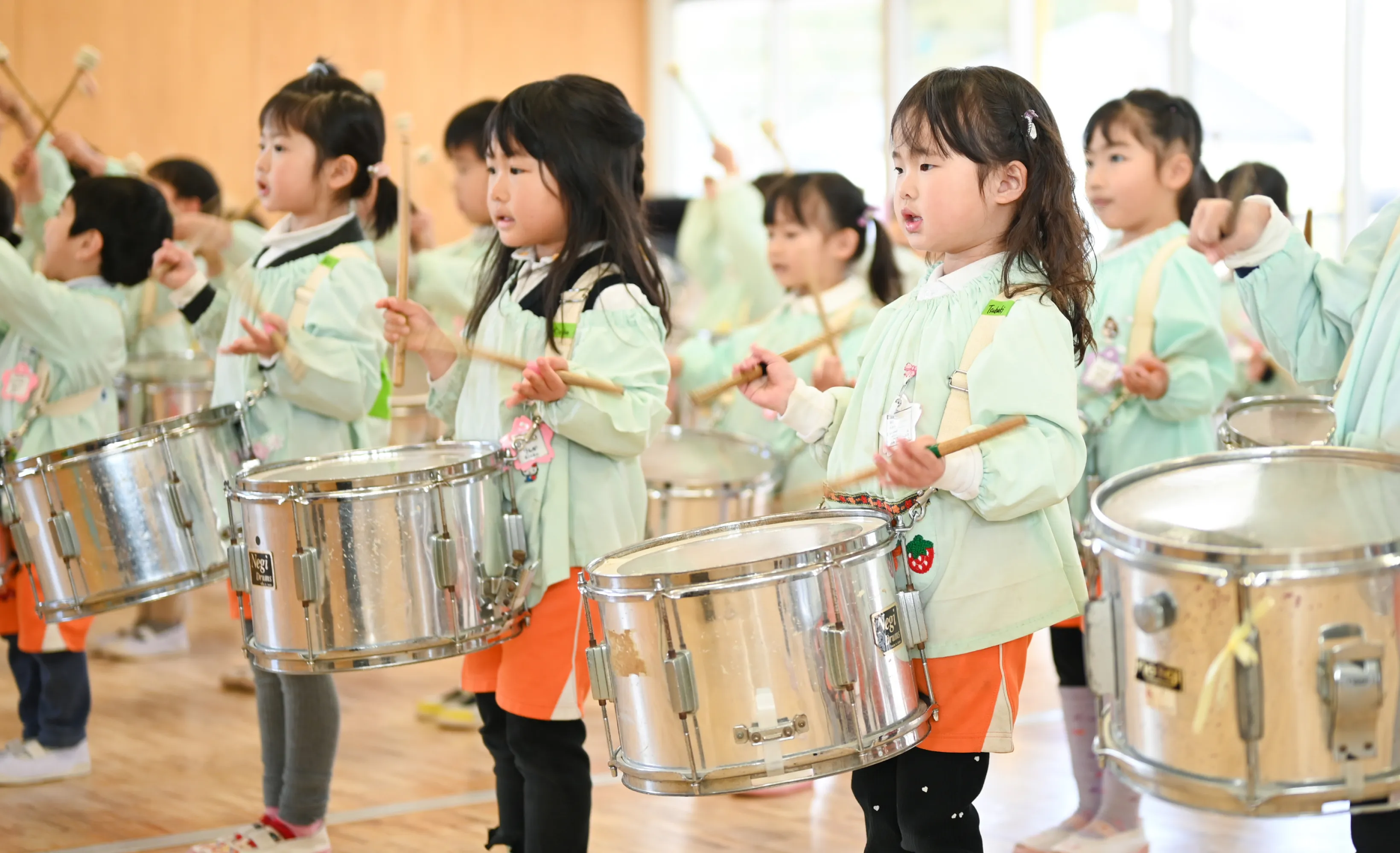 鼓笛隊(希望性)の練習